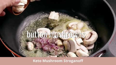 KETO Mushroom Stroganoff | KETO Diet Recipe