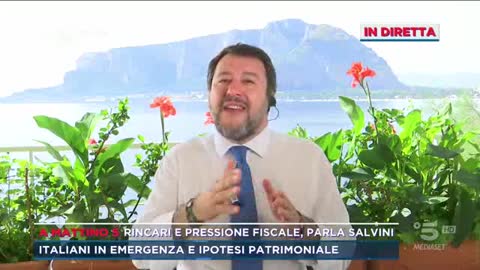 🔴 Matteo Salvini a "Mattino Cinque" (Canale 5, 07/06/2022)