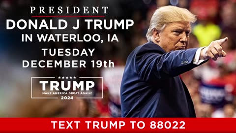 President Donald Trump in Waterloo, IA