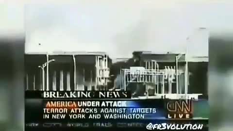 CNN REPORTS NO EVIDENCE OF PLANE CRASH ANYWHERE NEAR PENTAGON DURING 911 2001 NO WINGS NO TAIL