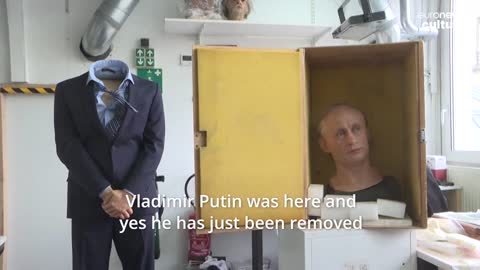 Vladimir Putin wax statue removed from Grévin Museum in Paris after it was 'attacked'