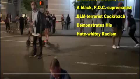 Antifa, Hate-Whitey Racist In Portland, OR, Kicks White Man In The Head