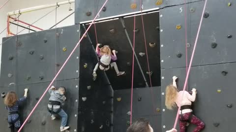 Bri Rock Climbing Inverted Wall