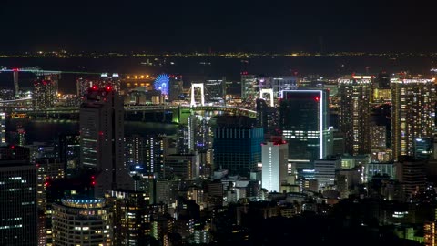 Tokyo skyline at night