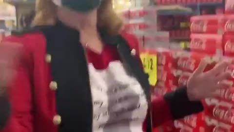 WATCH: "Karen" LOSES It Over Lack of Mask In Grocery Store