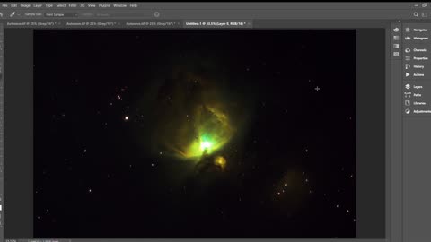 Orion Nebula Realtime Narrowband Image Processing