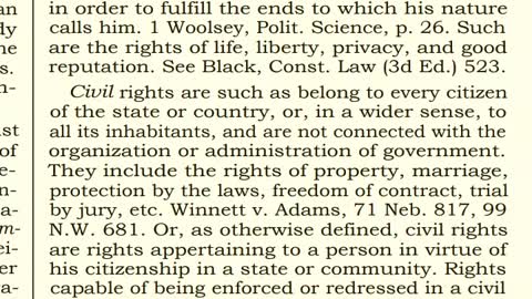 Natural rights versus civil rights