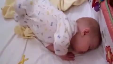 baby funny video, waking up