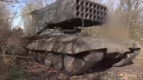 Combat work of TOS-1A Solntsepyok crews