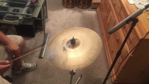 Vintage 1970s Zildjian Medium Thin Crash Cymbal