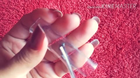 How To Make A Fake Nails From Bottle|DIY Artificial Nails At Home