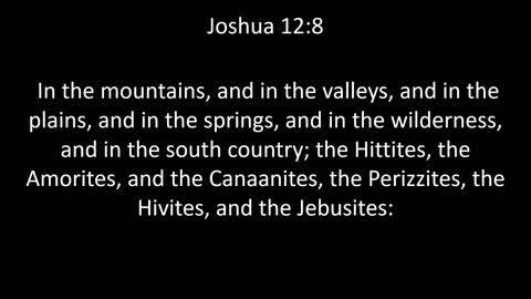KJV Bible Joshua Chapter 12
