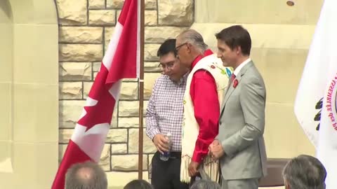 Canada: Canadian Prime Minister Justin Trudeau attends flag raising for residential school survivors – August 29, 2022