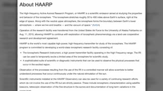 Good explanation of what HAARP is