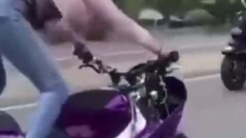 Don't underestimate a beautiful woman's motorcycle skills