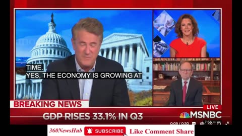 Credit Goes to Morning Joe-The Economy Grew At A Record Rate Under Trump