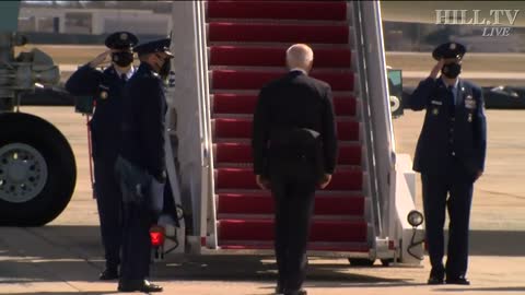 God In Heaven! Biden Falls Up The Steps On Air Force One!
