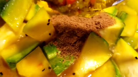 How to Cook Green Pumpkin with Mustard Paste