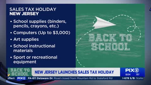 New Jersey launches sales tax holiday