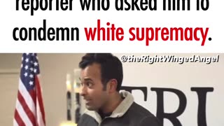 Vivek Ramaswamy destroysreporter who asked him tocondemn white supremacy