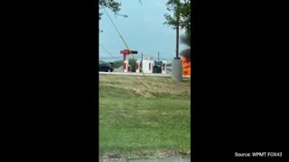 WATCH: Tesla EV Erupts In Flames At Pennsylvania Charging Station