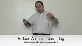 Making a balloon dog