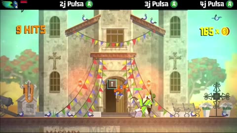 Lucha en el pueblo (Guacamelee! Super Turbo Championship Edition) #guacamelee