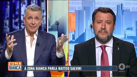 🔴 Matteo Salvini a Zona Bianca (Rete4, 28/06/2023)