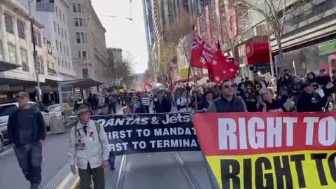 Freedom protest in Melbourne today ❤️ 30/7/22