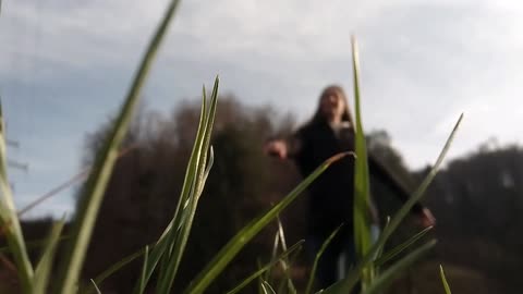 A Woman Turning Around Repeatedly