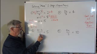 Math Equations Set A 03 More 2 Step Equations Mostly for Years/Grade 7, 8 and 9