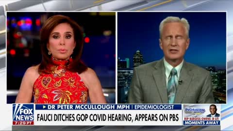 Dr. McCullough on Judge Jeanine 6.30.21: No Need to Fear the Delta Variant if You’re Unvaccinated