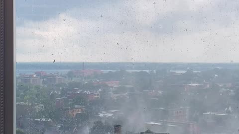 Strong Windy Weather In Buffalo, New York