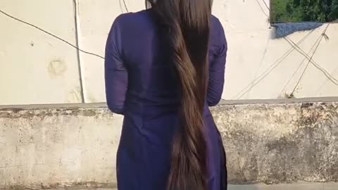 Bun drop by long hair girl