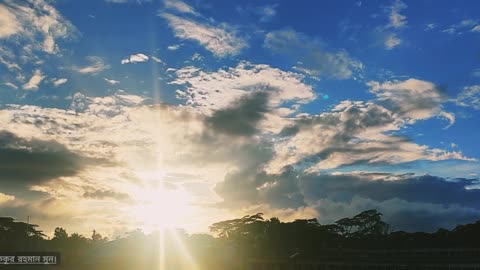 Transformation of sky at Afternoon (বিকেলে আকাশের পরিবর্তন)