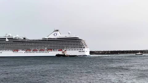 Marina Cruiseship departure in Ponta Delgada, Sao Miguel Azores Portugal - 13.04.2024 #cruise