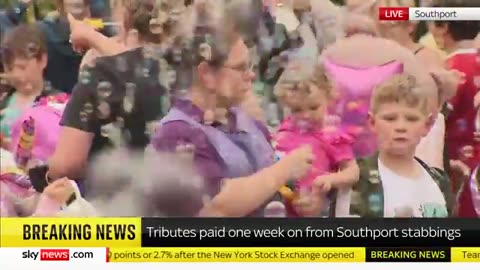 Hundreds pay respects to Southport attack victims