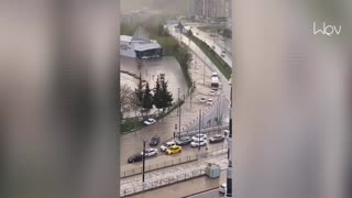 ***Flooding Cripples Gaziantep Streets as Heavy Rain hits Turkey***