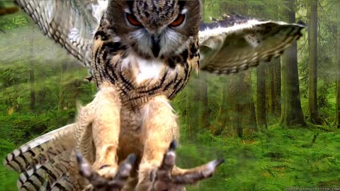 See the splendor of the owl bird