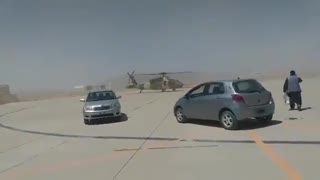 Video appears to show an Afghanistan Air Force helicopter captured by the Taliban.