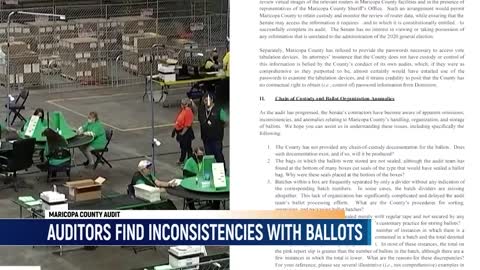 Auditors Find Omissions, Inconsistencies And Anomalies With Maricopa County Ballots Number