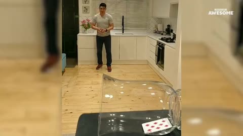 Amazing Cards Throwing