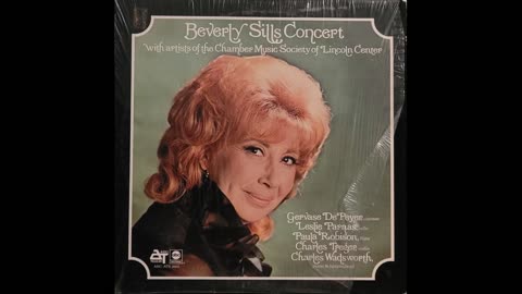 Beverly Sills With The Chamber Music Society of Lincoln Center – Beverly Sills Concert