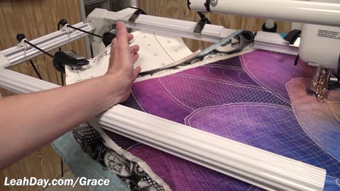 Quilting the Dream Big Quilt Panel on a Hoop Frame