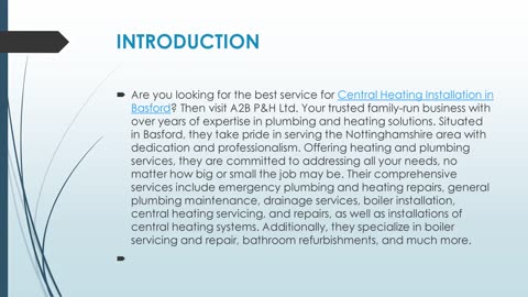 Get The Best Central Heating Installation in Basford.
