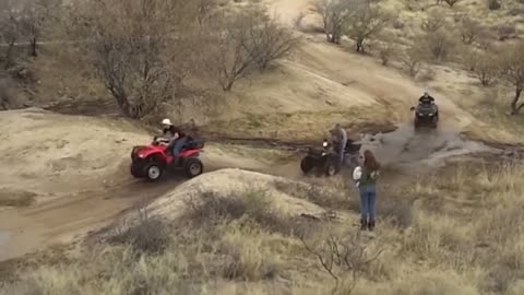 atv ride ends with a funny fail