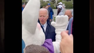 THE EASTER BUNNY BABYSITS JOE BIDEN. AMERICANS EVERYWHERE ARE BEAMING WITH PRIDE!!
