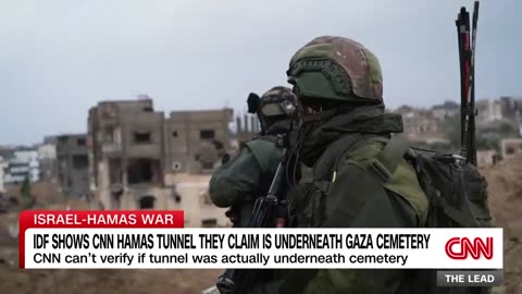 Israeli forces say they destroyed a cemetery in Gaza to combat the Hamas tunnel