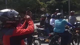 Motociclistas de Piedecuesta realizaron manifestación