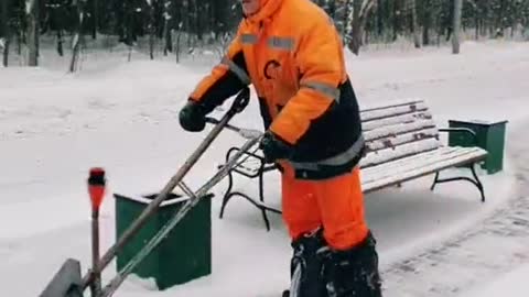 Slick Way to Shovel Snow